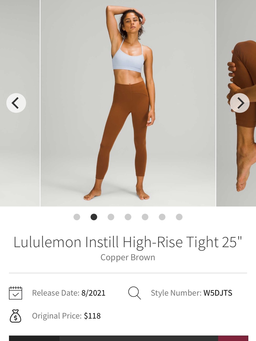 Lululemon Instill High-Rise Tight 25”